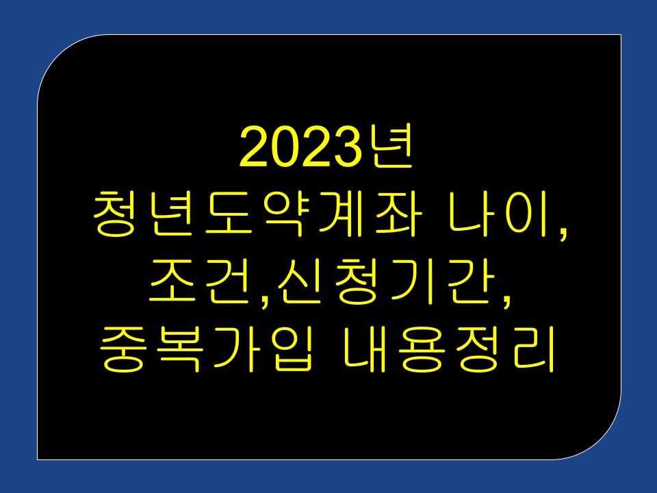 청년도약계좌