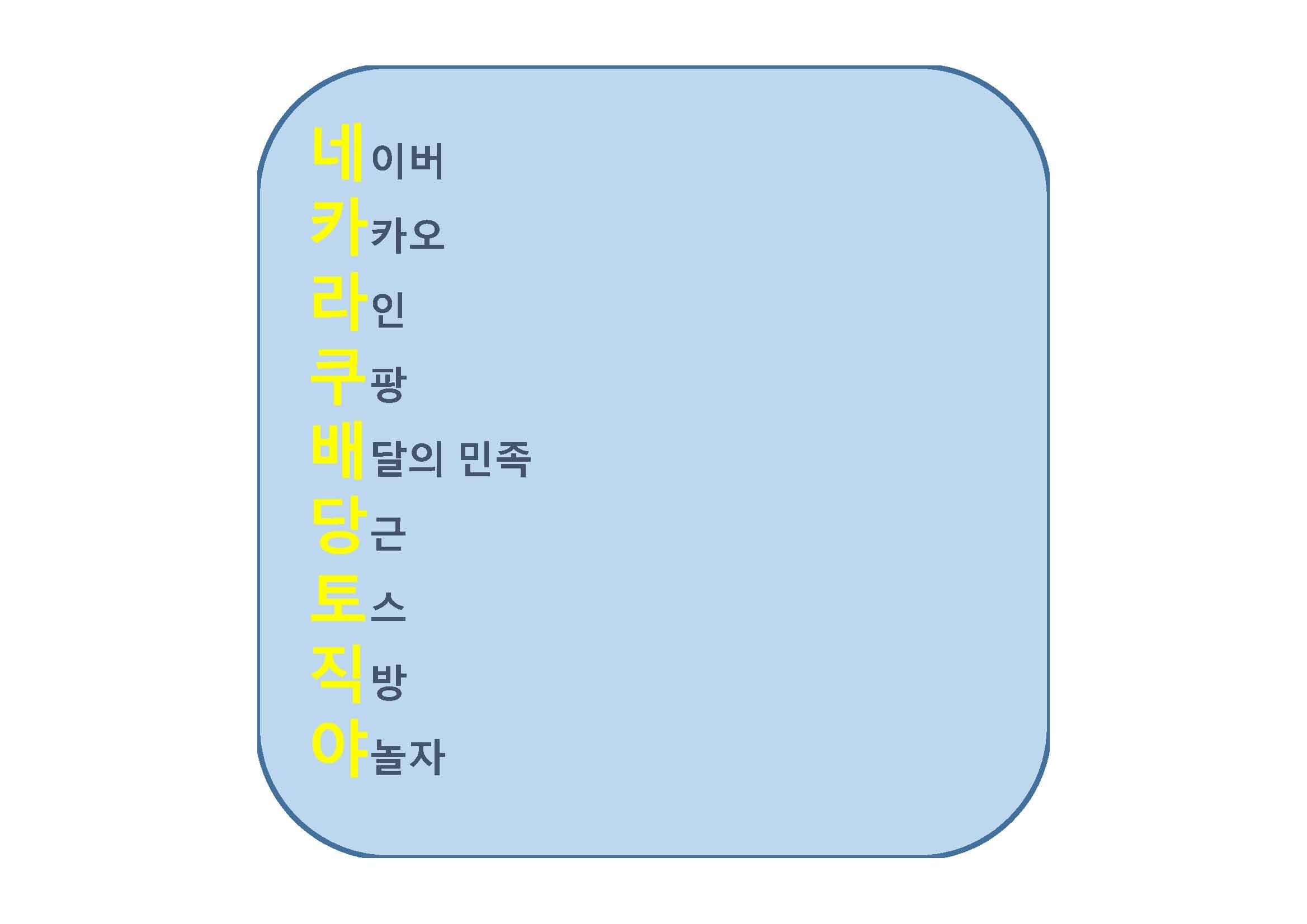  네카라쿠배당토직야의 의미, 뜻