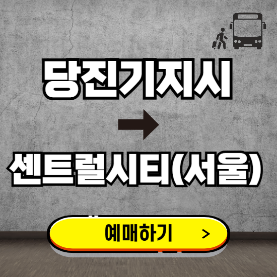 당진기지시에서 센트럴시티(서울) 고속버스 예매하기 ❘ 실시간 터미널 시간표, 잔여좌석, 요금 보기