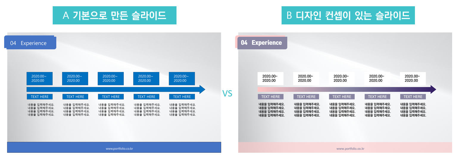 PPT 기본도형 설정하기: 도형, 텍스트 상자, 선 (디자인컨셉 정하기)