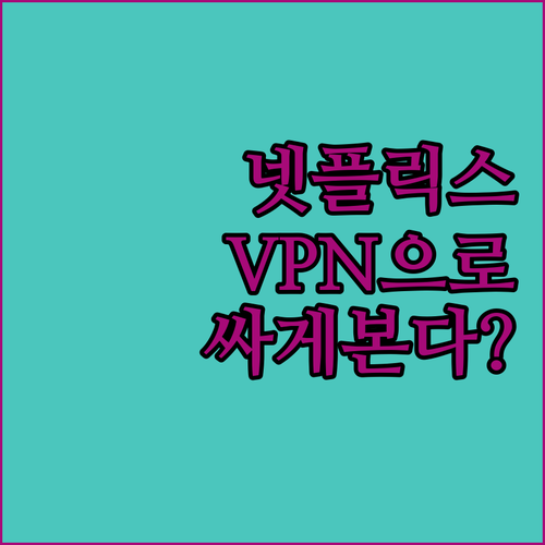 VPN으로 넷플릭스 싸게 보는 법 정