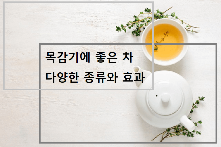 목감기에 좋은차. 다양한 종류와 효과.