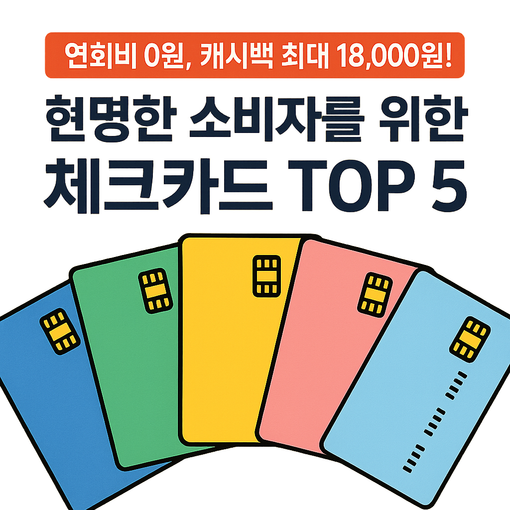 2025년 현명한 소비자를 위한 최강 체크카드 5종 비교