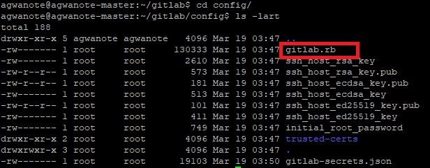 gitlab config 폴더