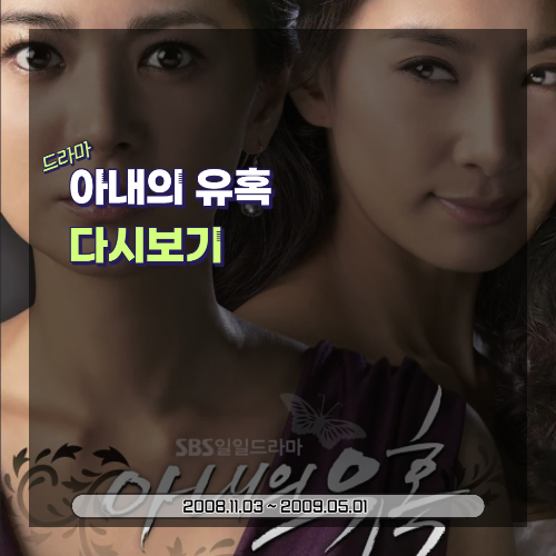  드라마 아내의 유혹: 소개, 등장인물, 줄거리 (2008-2009)