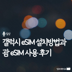 갤럭시 eSIM 설치 방법과 괌 eSIM 사용 후기