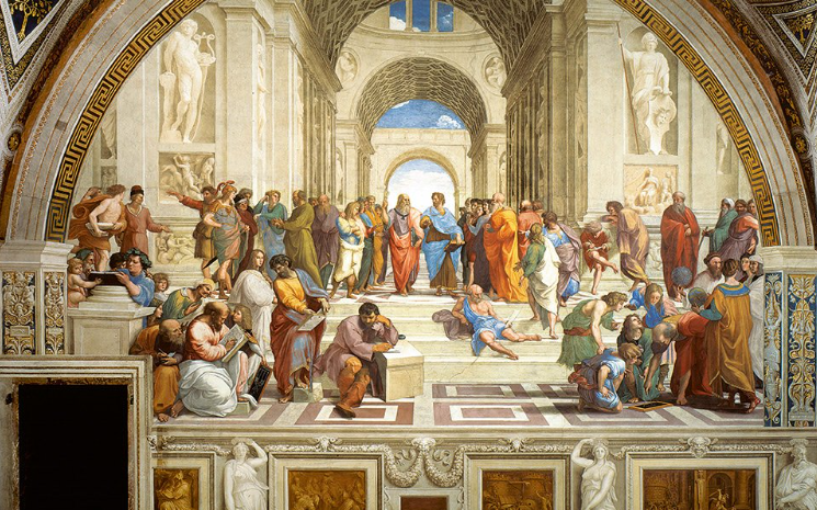 고대-그리스-민주주의의-상징-아고라를-묘사한-벽화-이미지