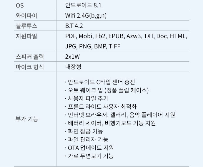 교뵤 샘7.8 플러스펜 리더기 사양