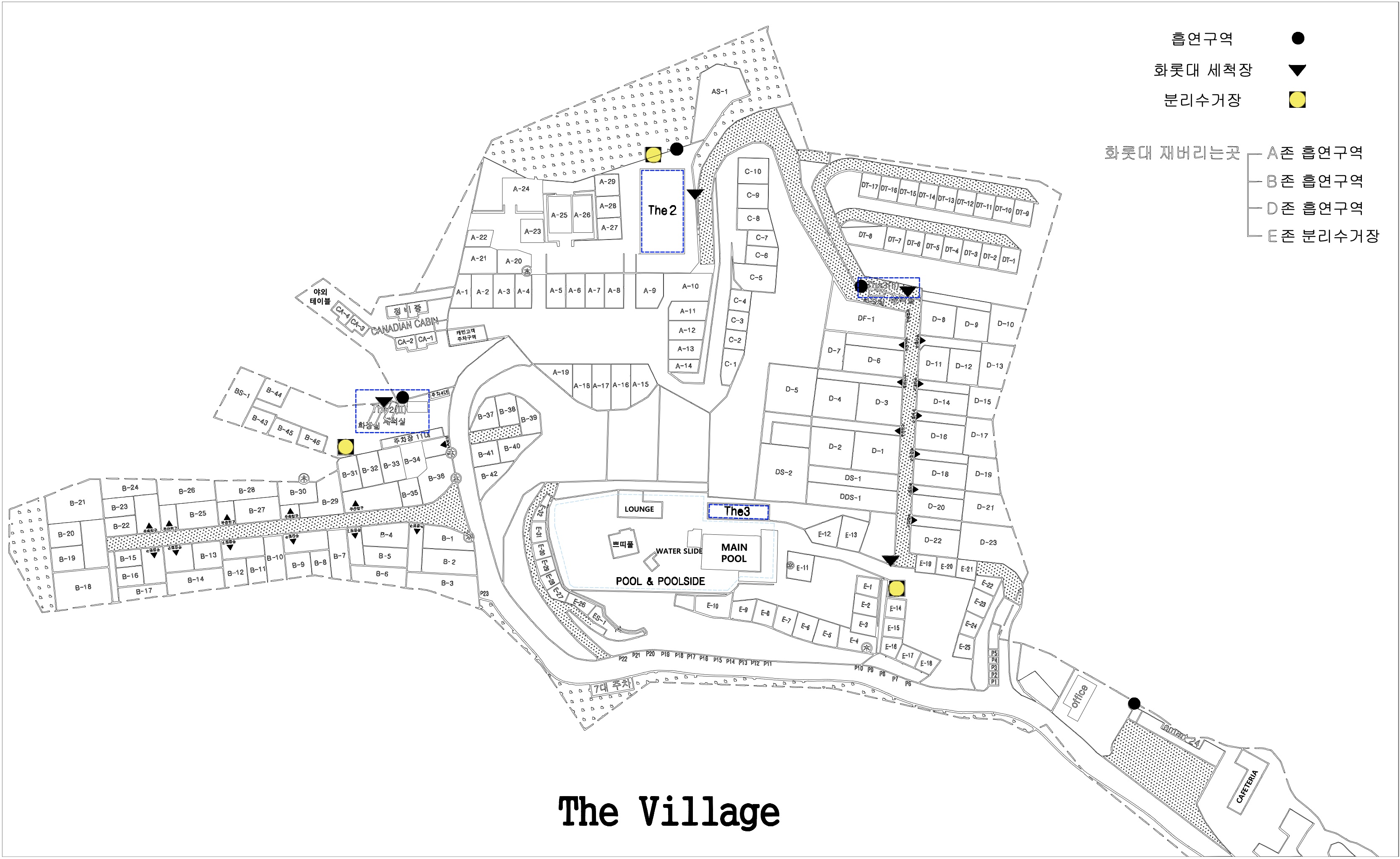 더 빌리지 캠핑장 배치도면
