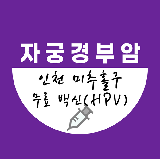 미추홀구자궁경부암백신무료접종