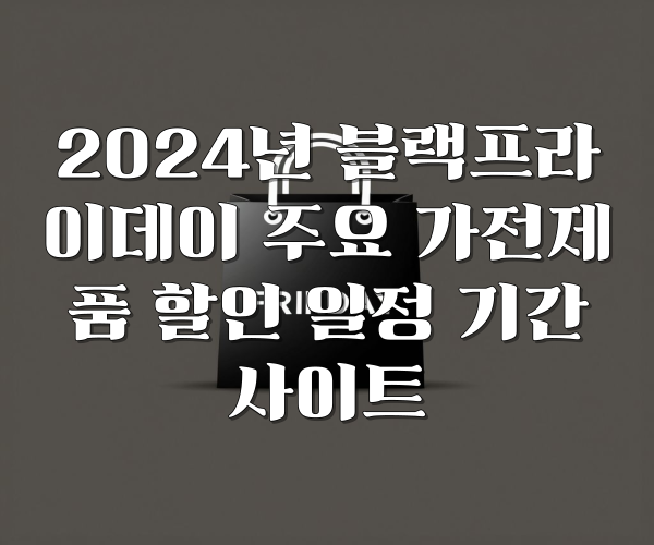 2024년 블랙프라이데이