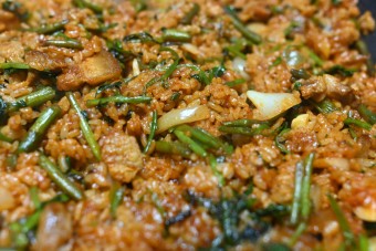 햇미나리 삼겹살