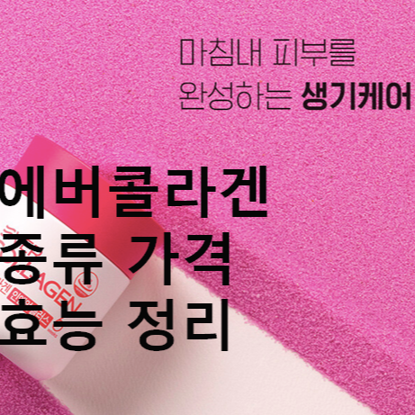  (저분자 콜라겐)에버콜라겐 종류 가격 효능 총정리