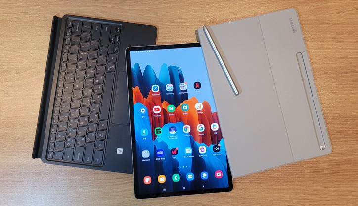 갤럭시 탭 S7+(플러스), 키보드 및 북커버 포함 3개월 사용 후기