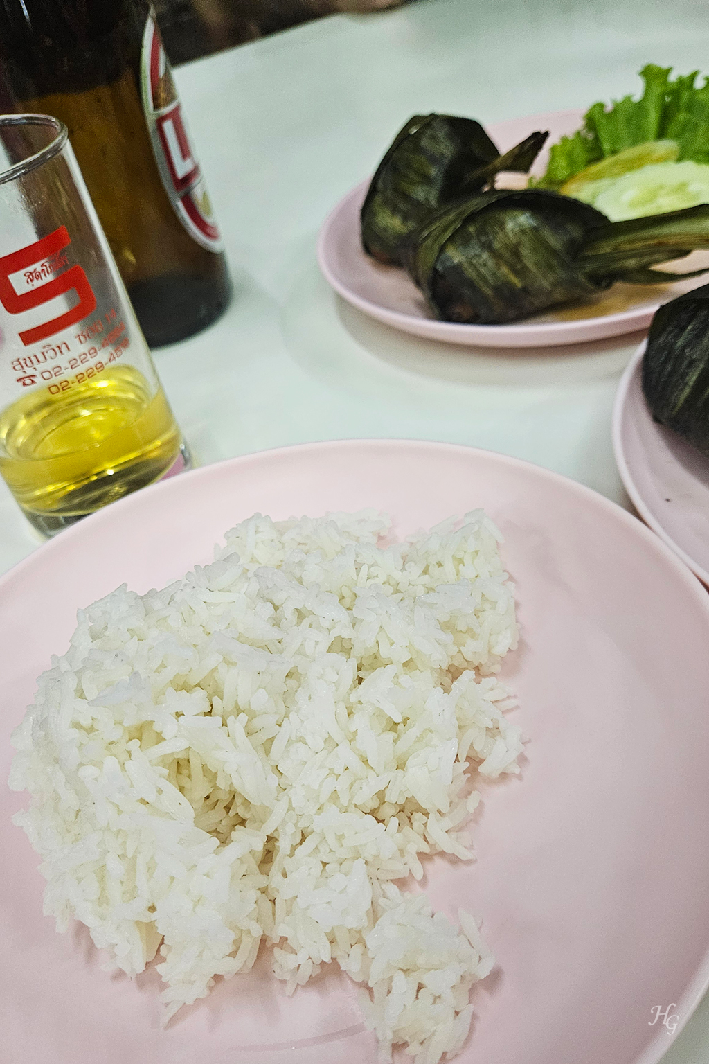 태국 방콕 쑤다 식당 SUDA Restaurant 흰쌀밥