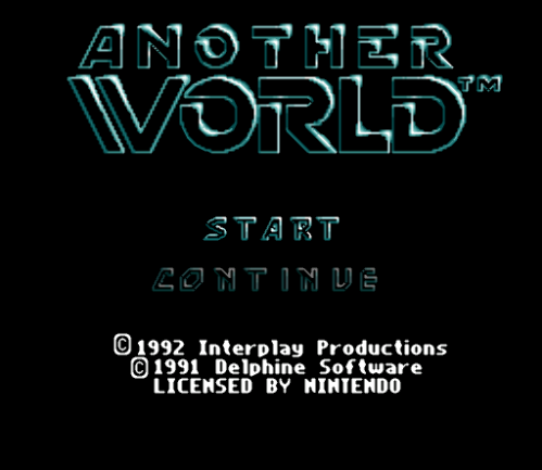  SNES ROMS - Another World (EUROPE / 유럽판 롬파일 다운로드)