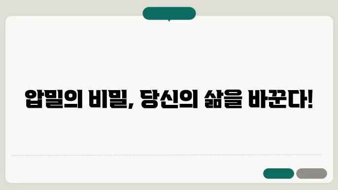 압밀 테스트 장면