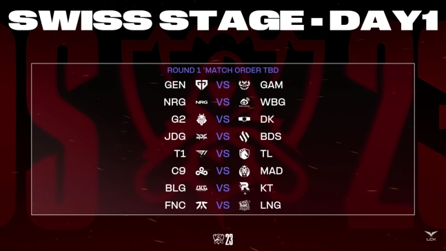  [E스포츠, LOL] 2023 월즈 스위스 스테이지가 10월 19일 오후 2시부터 시작됩니다.(BLG vs KT, G2 vs DK)