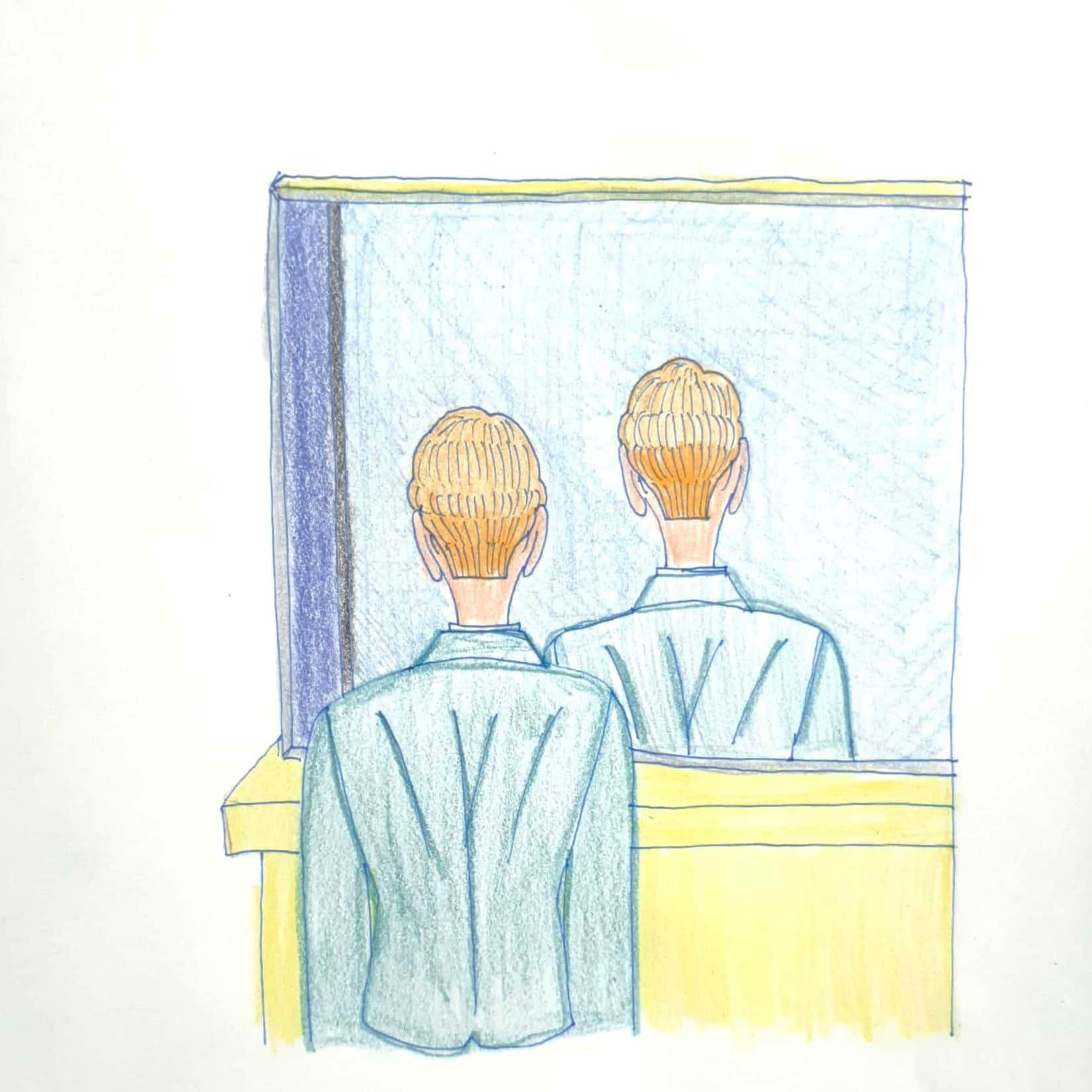  Looking My Back 내 등을 보다 / 일러스트 그림 드로잉 / 인물화 그리기
