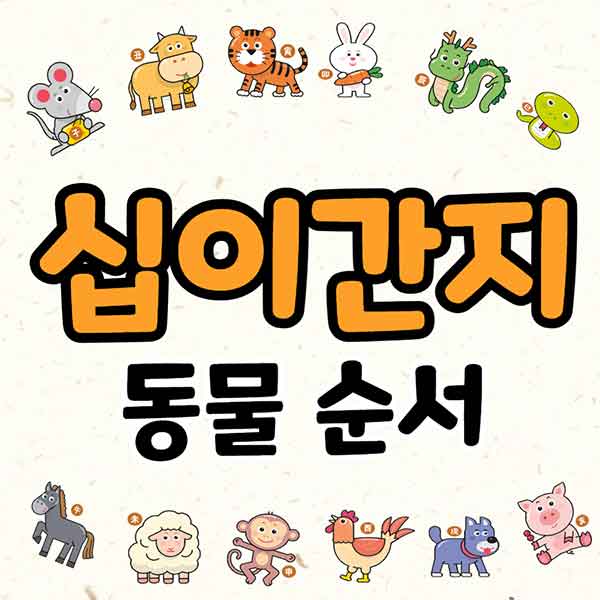 십이간지 동물순서 - 썸네일