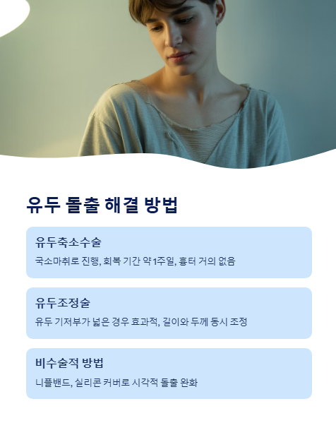 유두 돌출 해결 방법