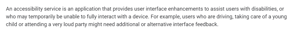  Accessibility Service 정리 (셋팅 편)