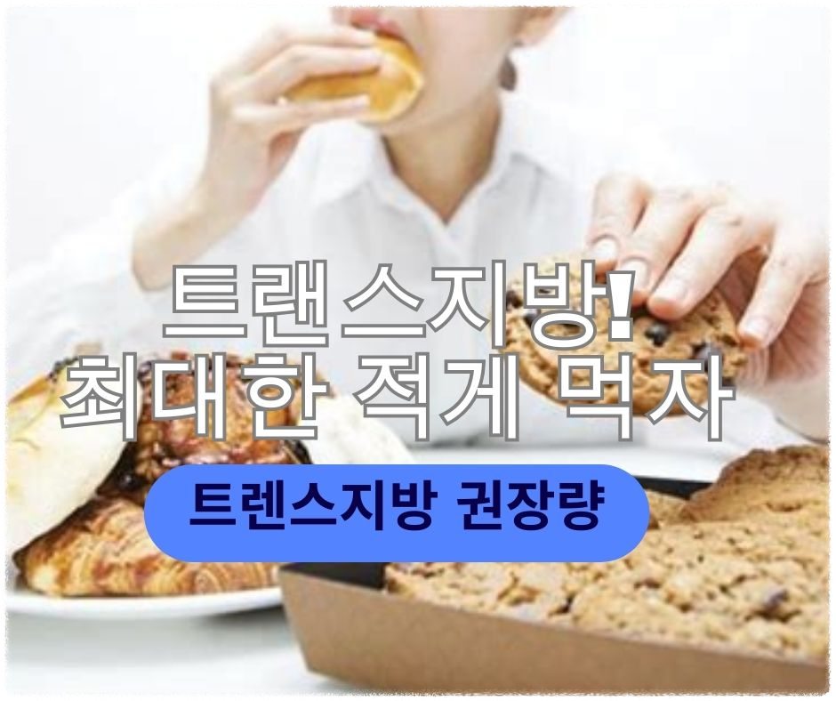  트렌스지방이 인체에 미치는 영향과 권장량