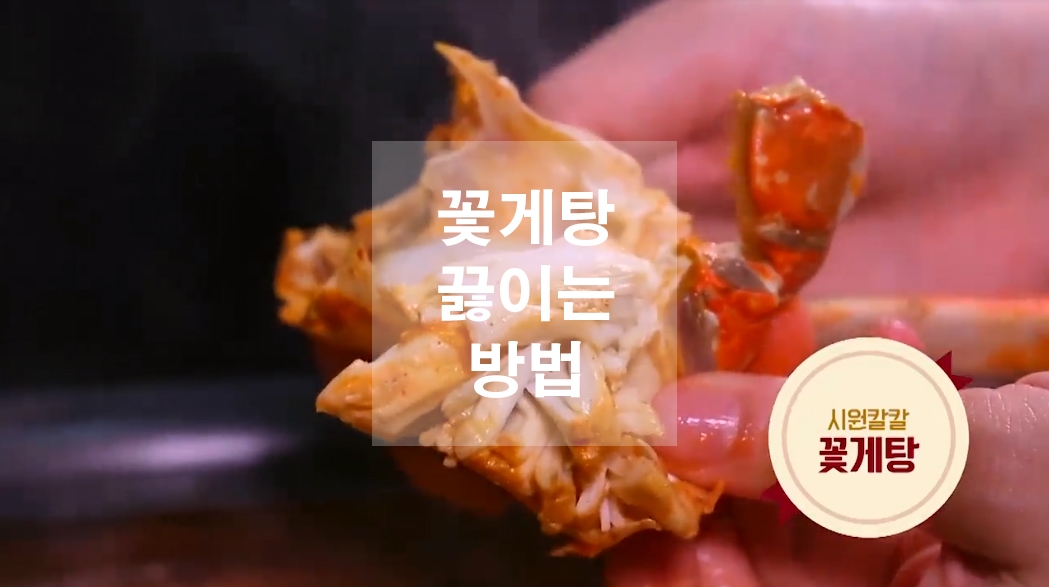  꽃게탕 끓이는 방법