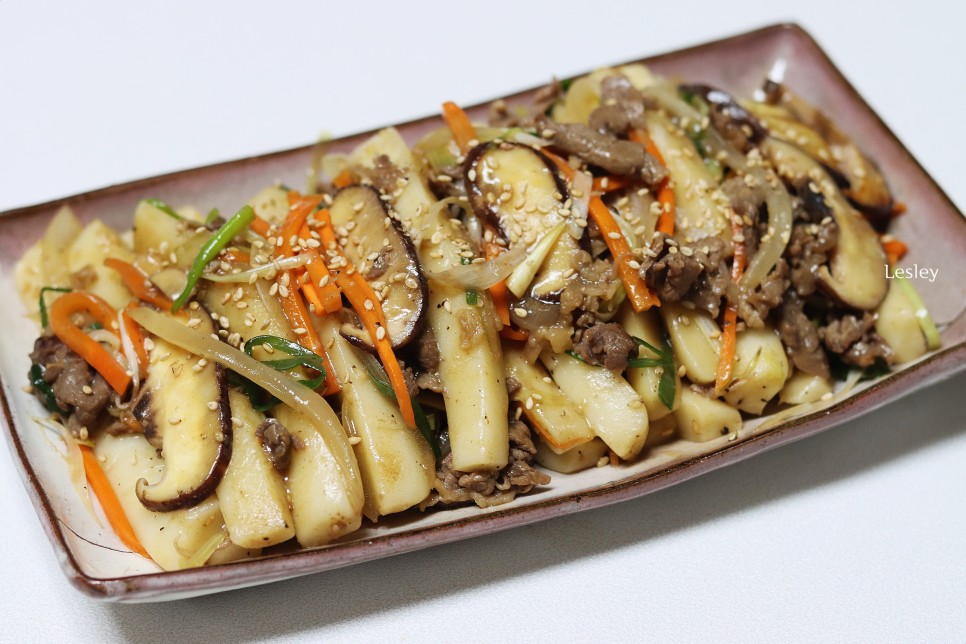 간장떡볶이 소스 만드는 법 궁중떡볶이 레시피 가래떡 넣은 23