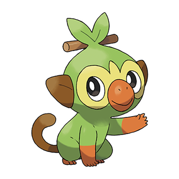  [포켓몬도감]  No. 810 흥나숭 Grookey #810