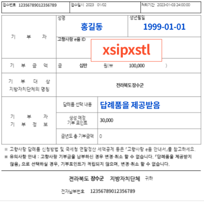 고향사랑 기부제