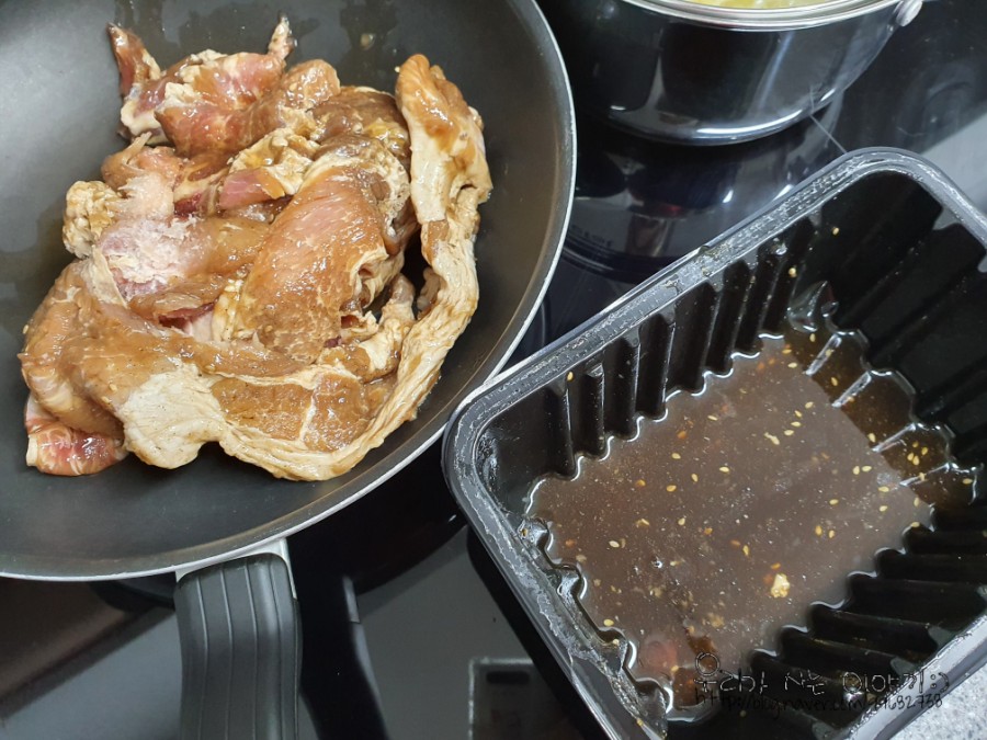 주성 고기 양념 돼지갈비 오늘의 저녁 반찬 2