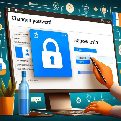 비밀번호 변경 보안 화면을 보고 있는 사용자