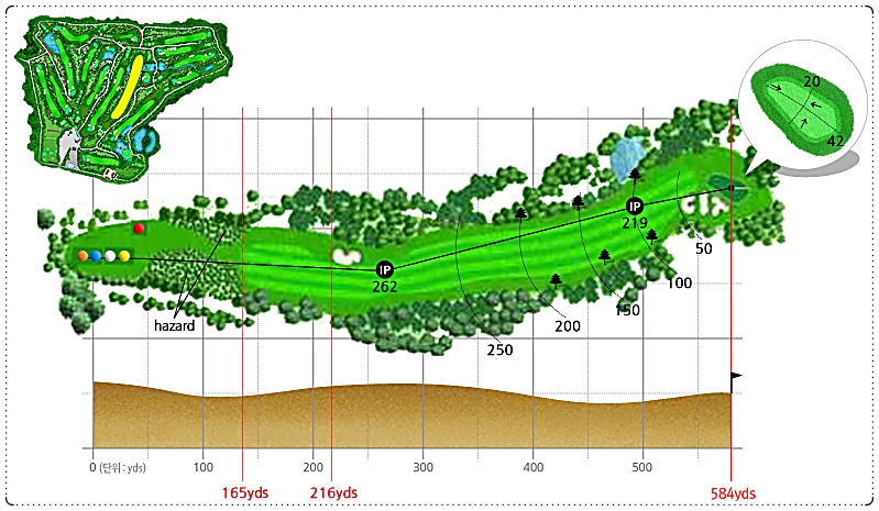 안양CC 골프 코스 10번 홀