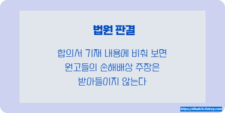 손해배상 소송 각하