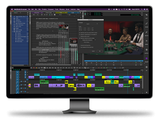 Avid 미디어 컴포저(Avid Media Composer)편집 화면