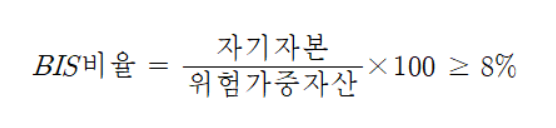 BIS자기자본비율 공식