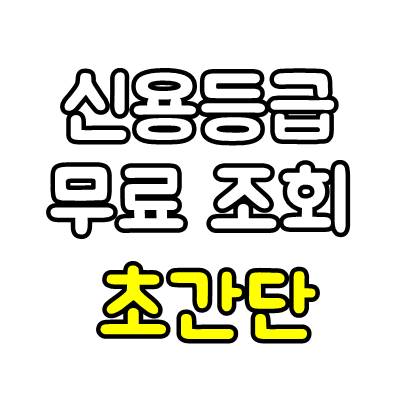  신용등급 무료조회로 신용정보 알아보세요