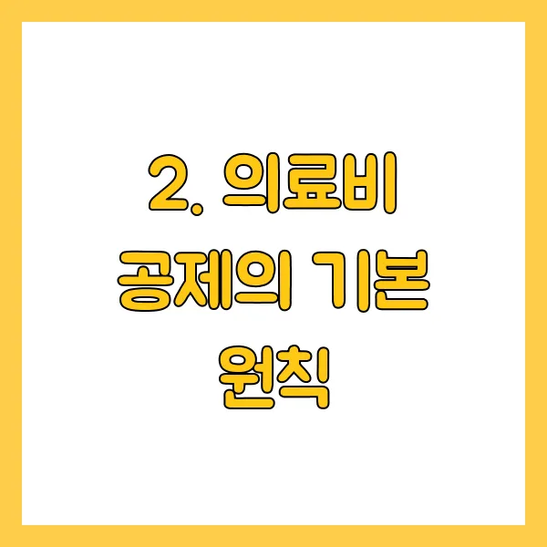 의료비 공제의 기본 원칙