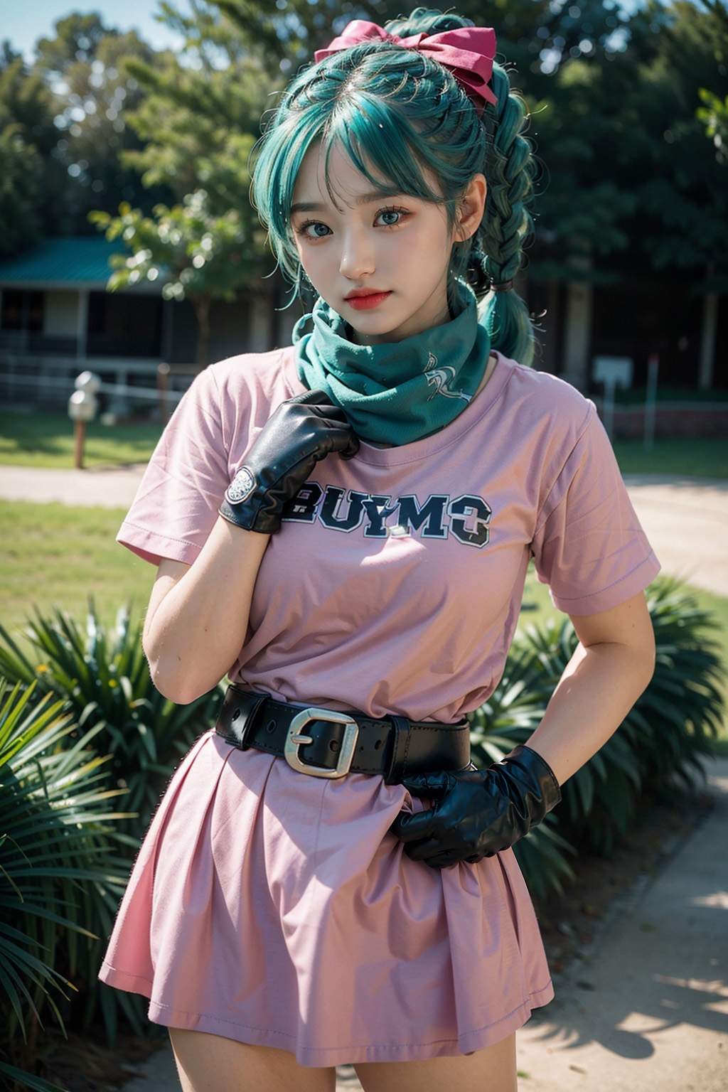  AI로 생성한 드래곤볼 부르마 실사풍 이미지 - 1