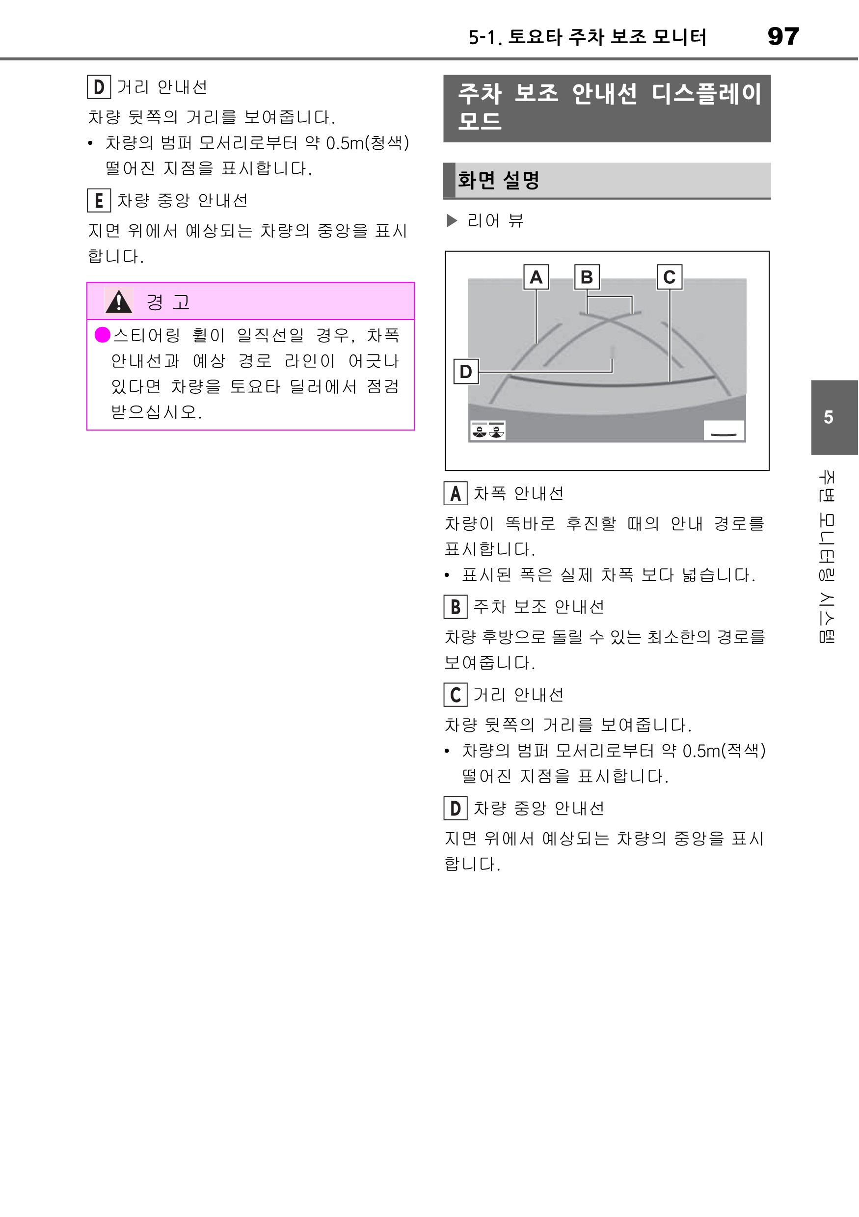 아발론 하이브리드 멀티미디어 시스템 오너스 매뉴얼

주변 모니터링 시스템