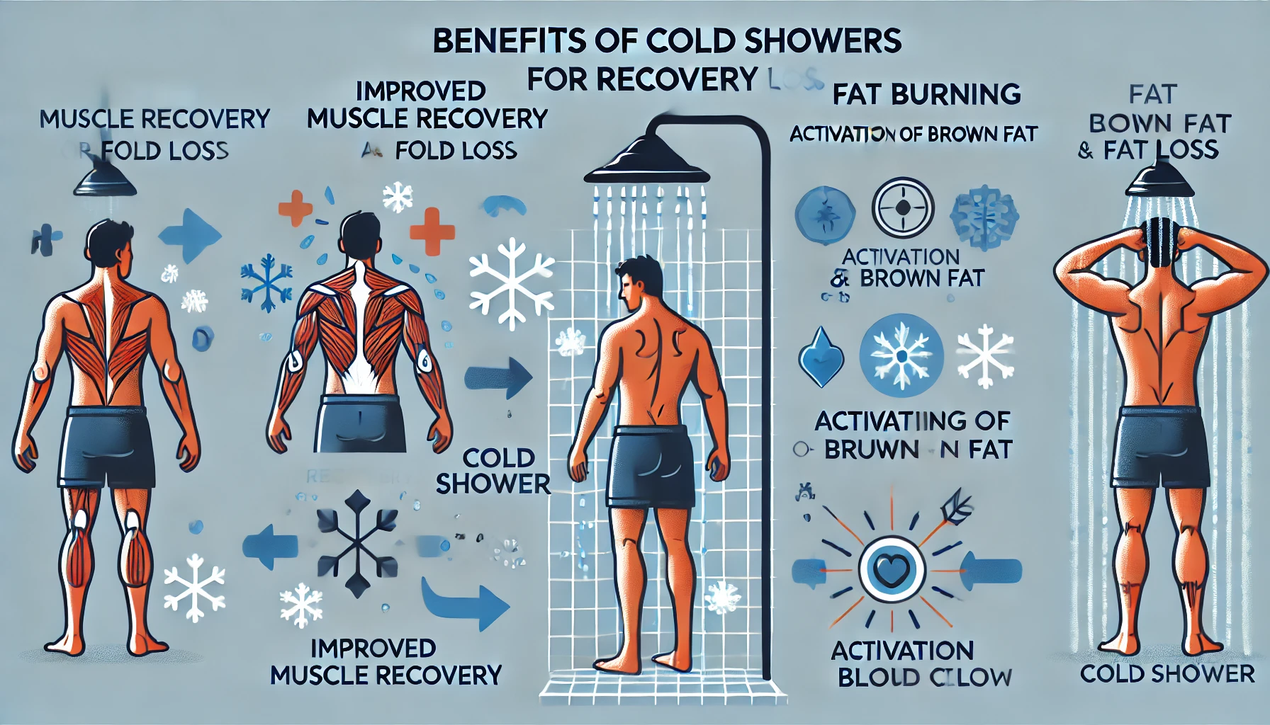 냉수 샤워가 회복과 지방 감소에 미치는 효과