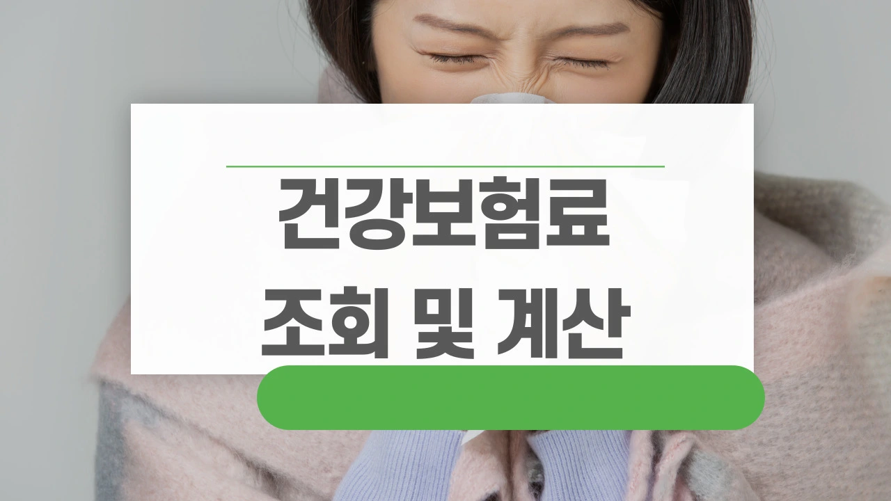 건강보험료 조회 및 계산