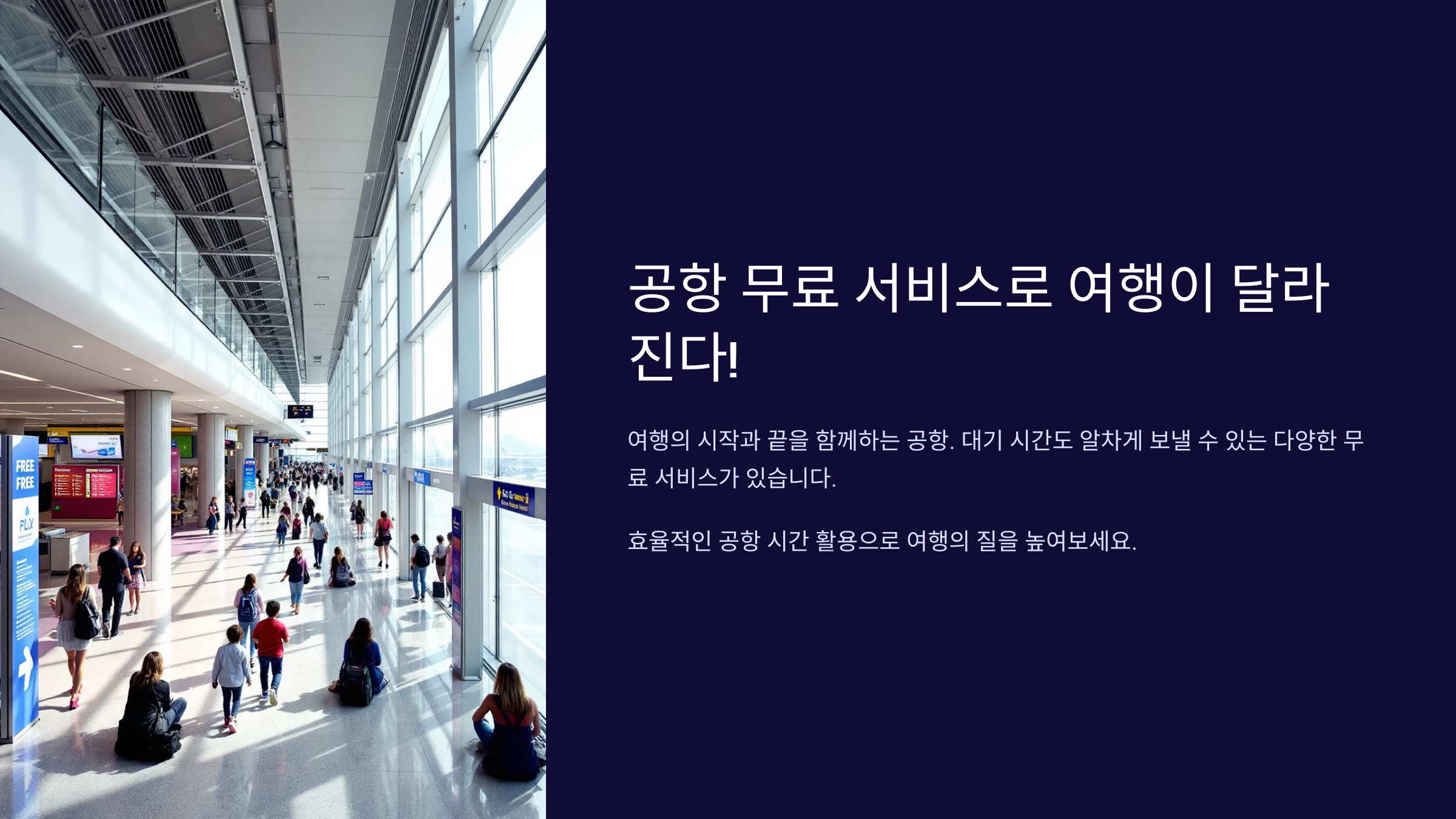 공항에서만 누릴 수 있는 무료 혜택 8가지, 알고 계셨나요?