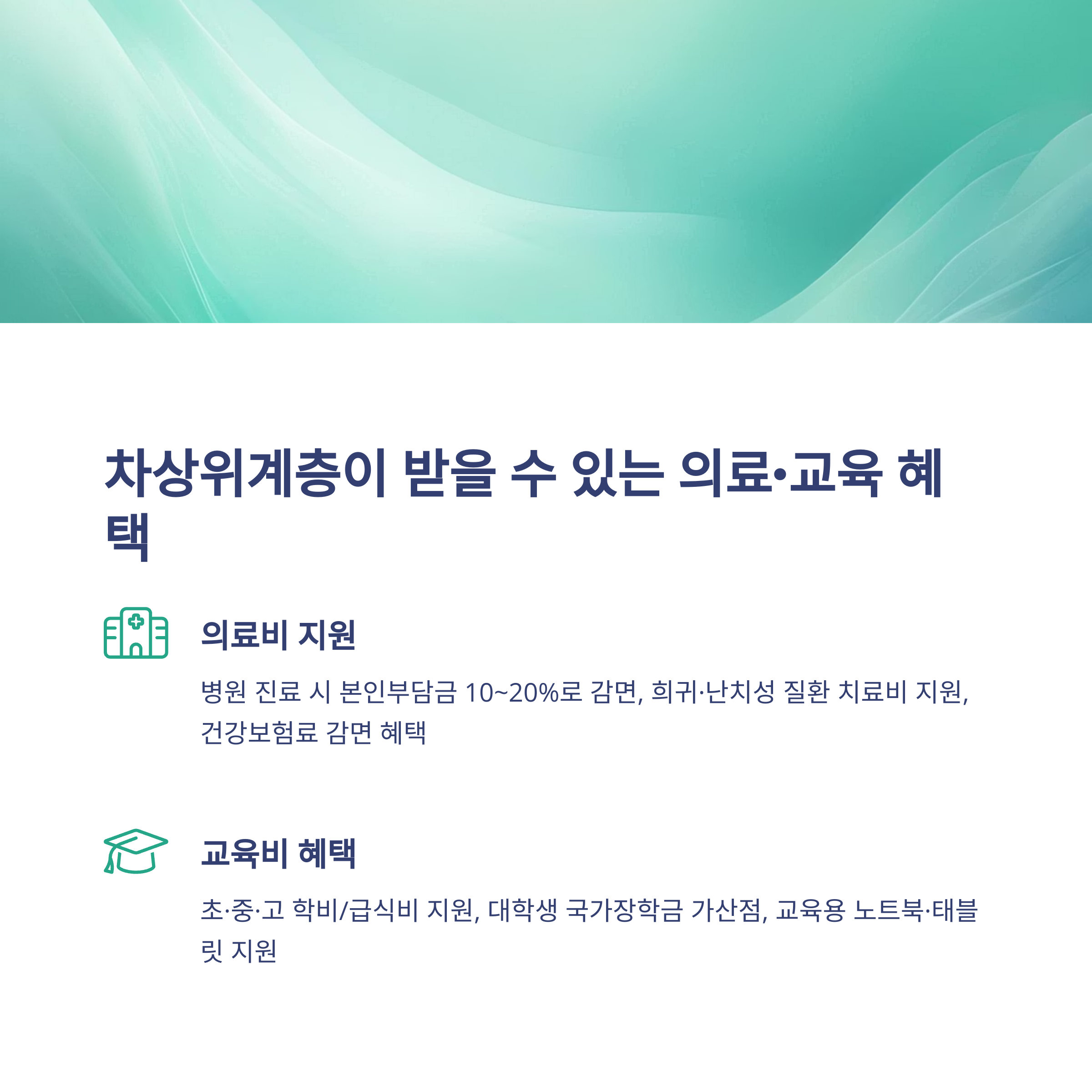 2025 최신 차상위계층 조건과 혜택 총정리