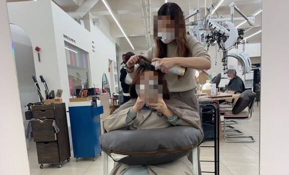 맞춤 헤어 미용실 이미지