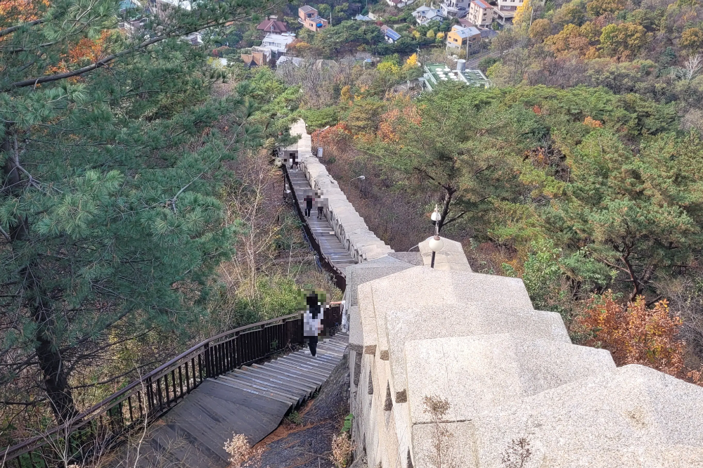 백악산 구간