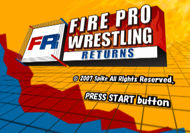  파이어 프로레슬링 리턴즈 북미판 Fire Pro Wrestling Returns USA (플레이 스테이션 2 - PS2 - iso 다운로드)