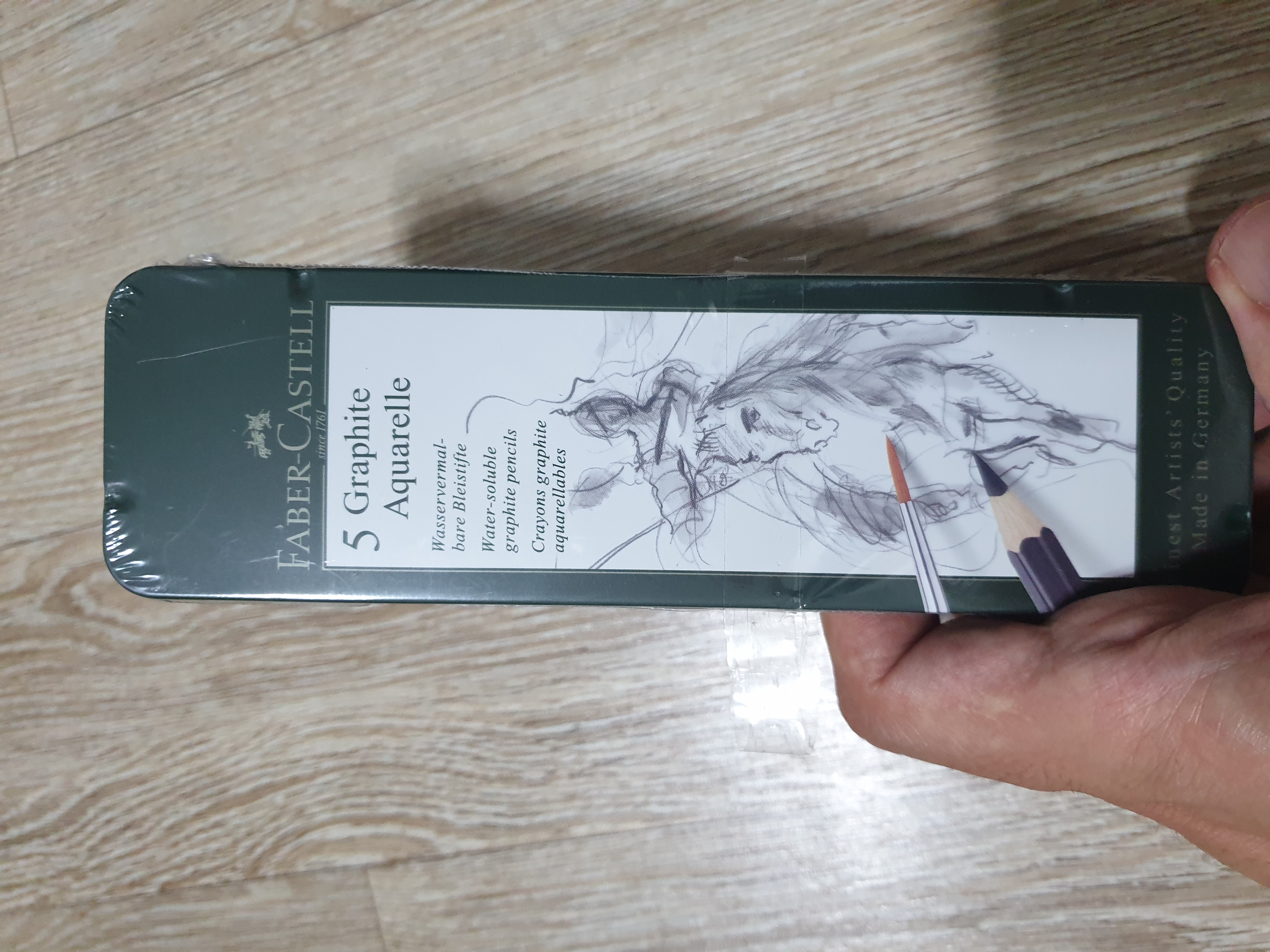  파버카스텔 수채흑연연필 틴케이스(FABER - CASTELL 5 Graphite Aquarelle)