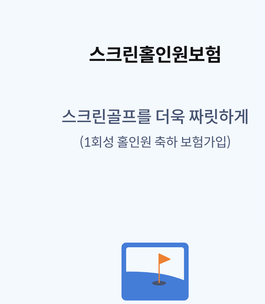 스크린홀인원보험